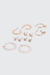 6-Pack Celestial Hoop and Stud Earrings