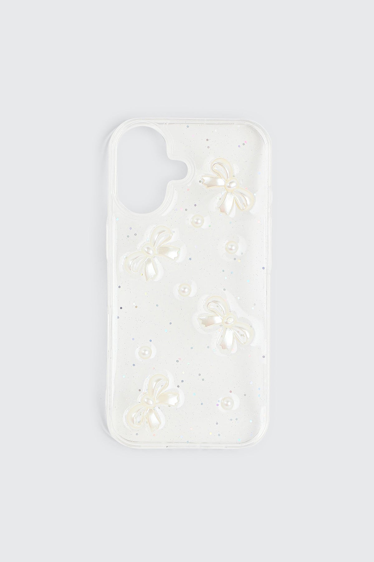 Glitter Bow iPhone 16 Case