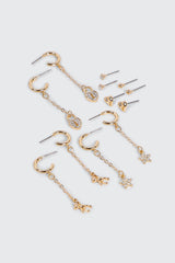 6-Pack Charm Earrings