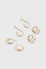 3-Pack Swirl Earrings