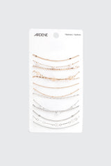 13-Pack Pearl & Rose Bracelets