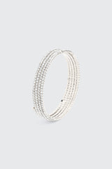 Rhinestone Spiral Bracelet