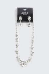 Floral Necklace and Earring Set