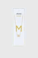 14K Gold Plated Initial M Necklace