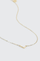 14K Gold Plated Initial L Necklace