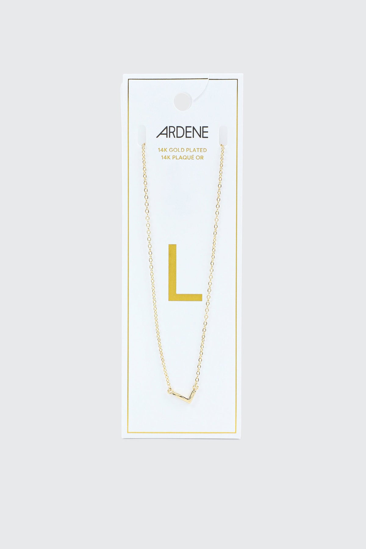 14K Gold Plated Initial L Necklace
