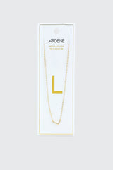 14K Gold Plated Initial L Necklace