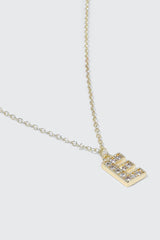14K Gold Plated Initial E Necklace