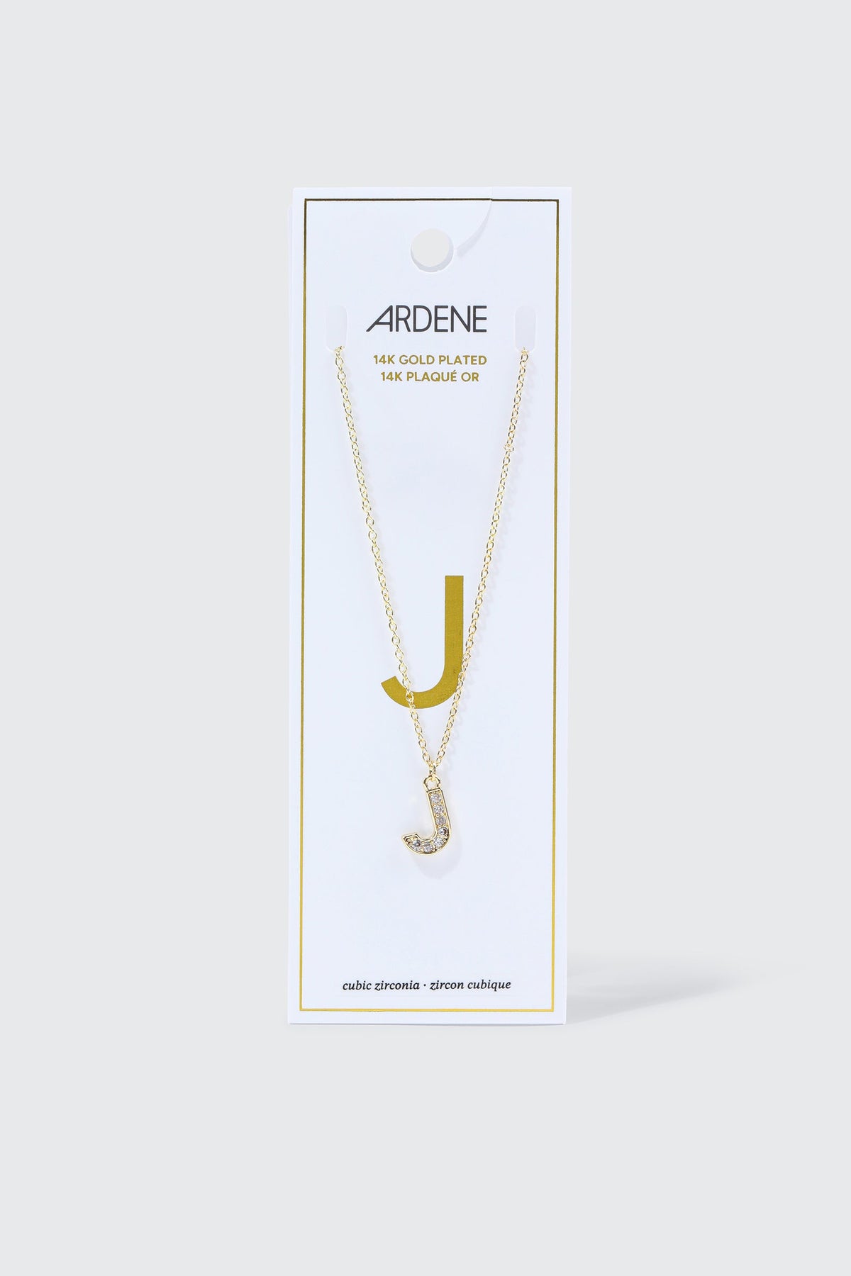 14K Gold Plated Initial J Necklace