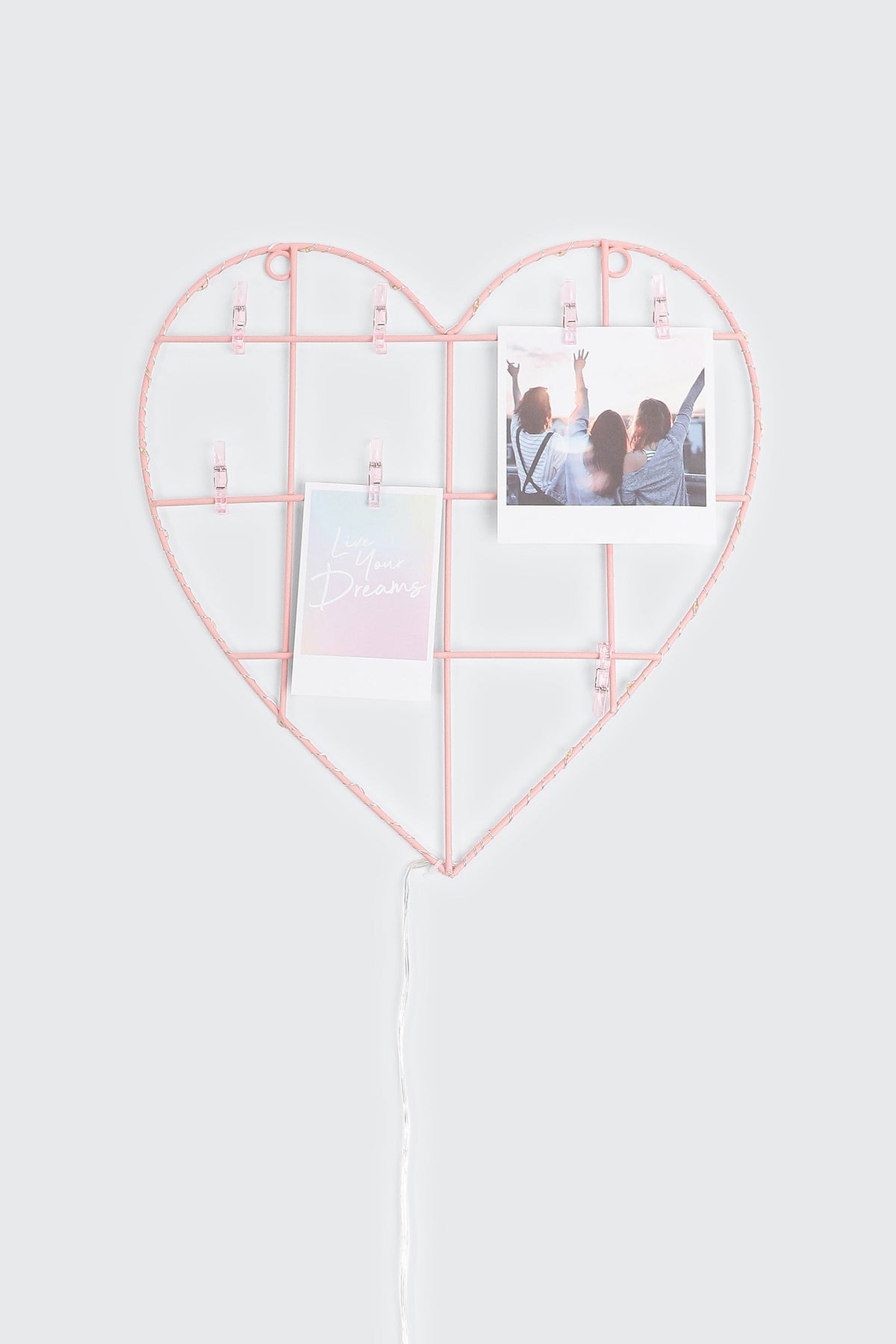 Heart Picture Frame with Pegs