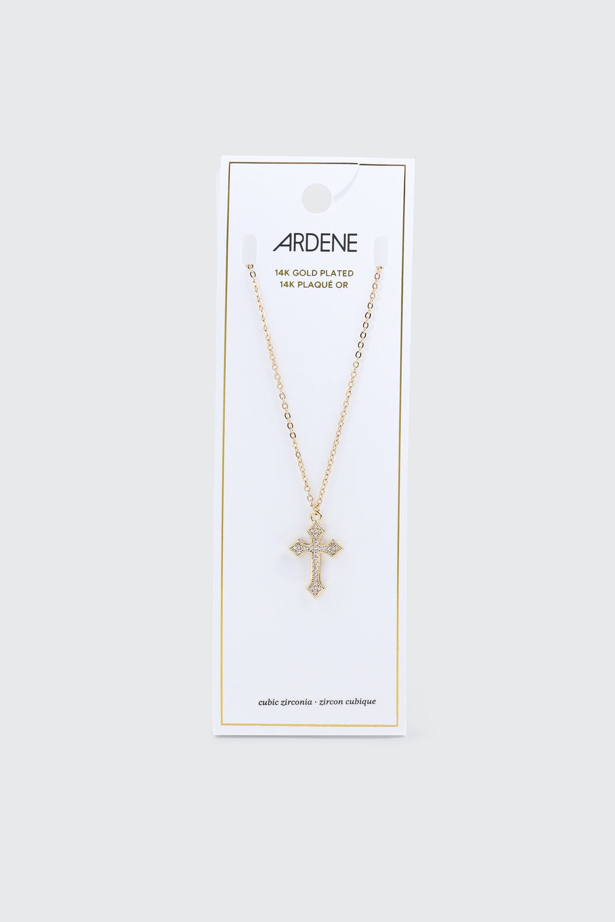 14K Gold Plated Cross Necklace