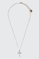 14K Gold Plated Cross Necklace