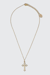 14K Gold Plated Cross Necklace