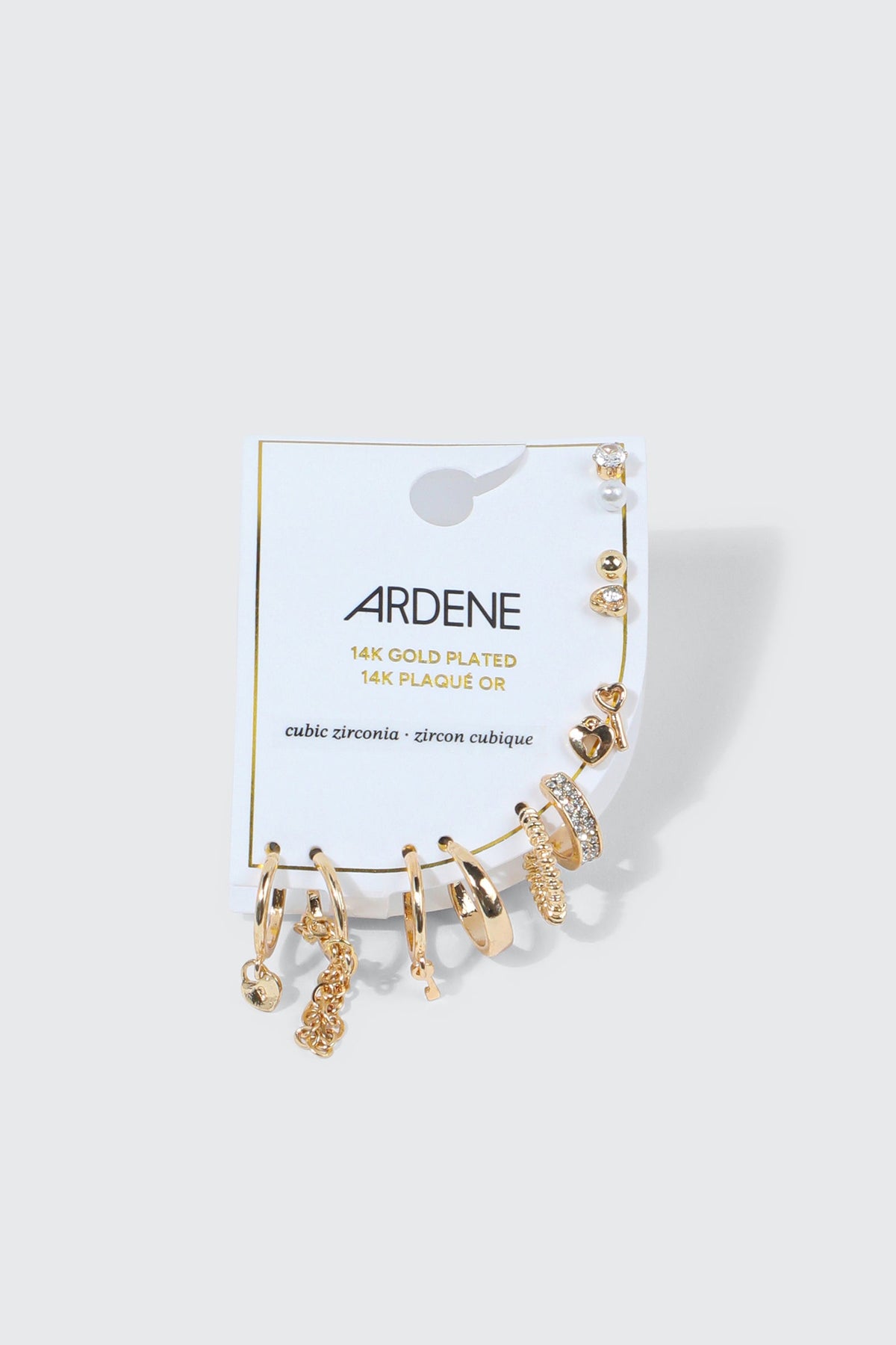 12-Pack 14K Gold Plated Mix Earrings