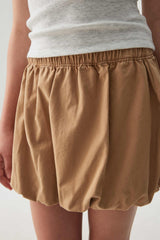 Twill Bubble Mini Skirt