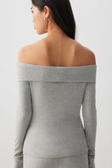 Super Stretch Off Shoulder Top