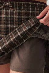 Plaid Tiered Skort