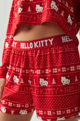 Hello Kitty Crop Top PJ Set