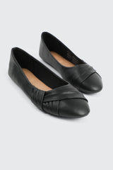 Pleated Ballet Flats