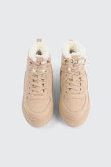 Faux Fur Lined High Top Sneakers