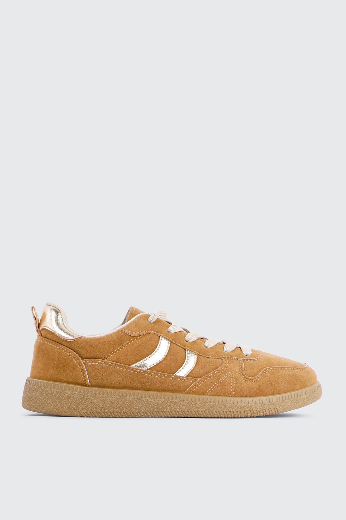 Faux suede & Metallic Sneakers
