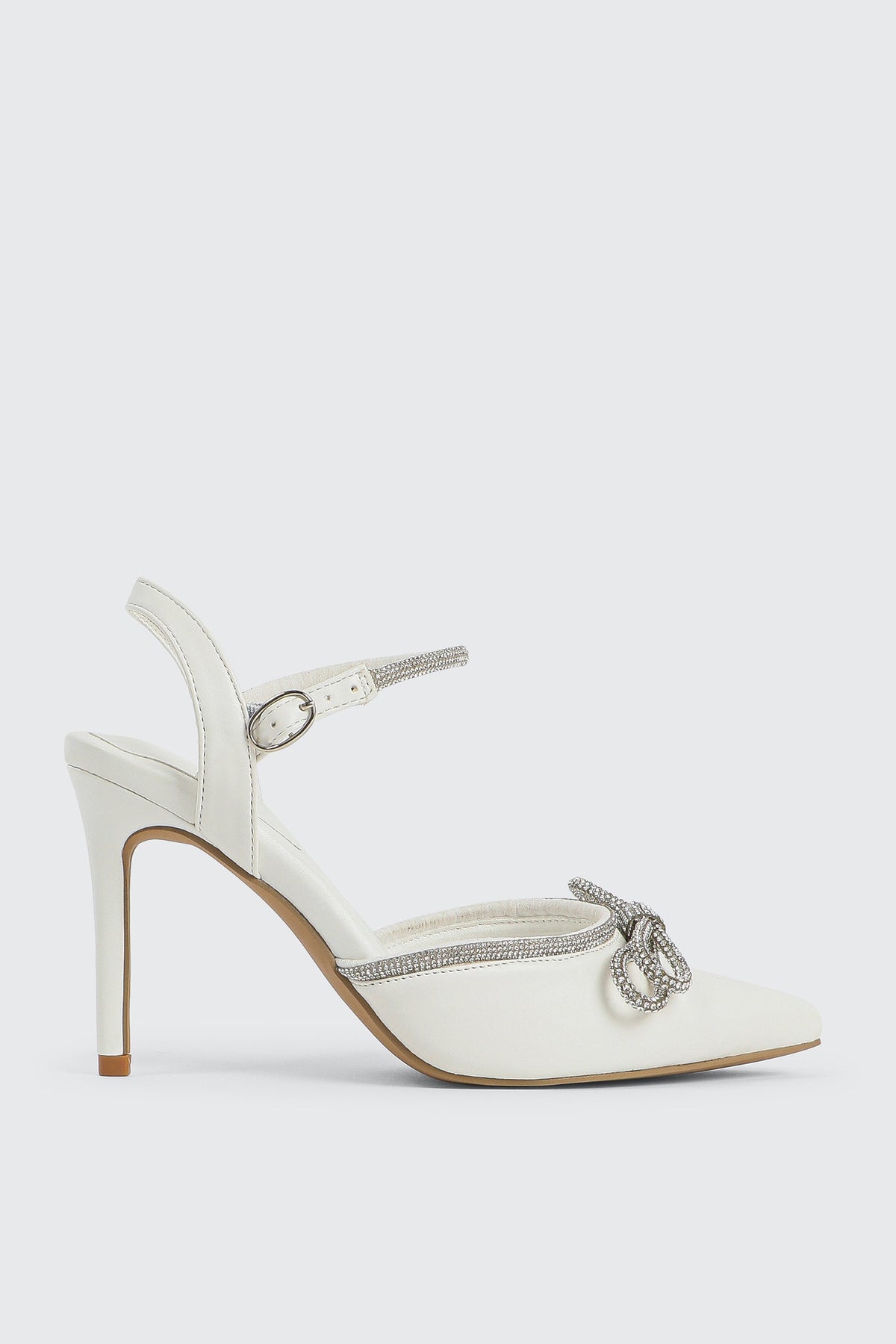 Pumps with Rhinestone Bow