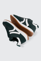 Faux Suede & Leather Contrast Sneakers
