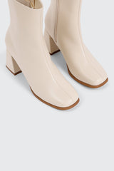 Flare Heel Ankle Boots