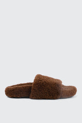 Curly Faux Fur Slippers