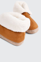 Flip Collar Bootie Slippers