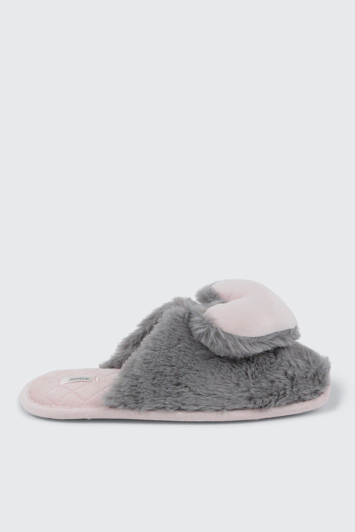 3D Heart Faux Fur Slippers