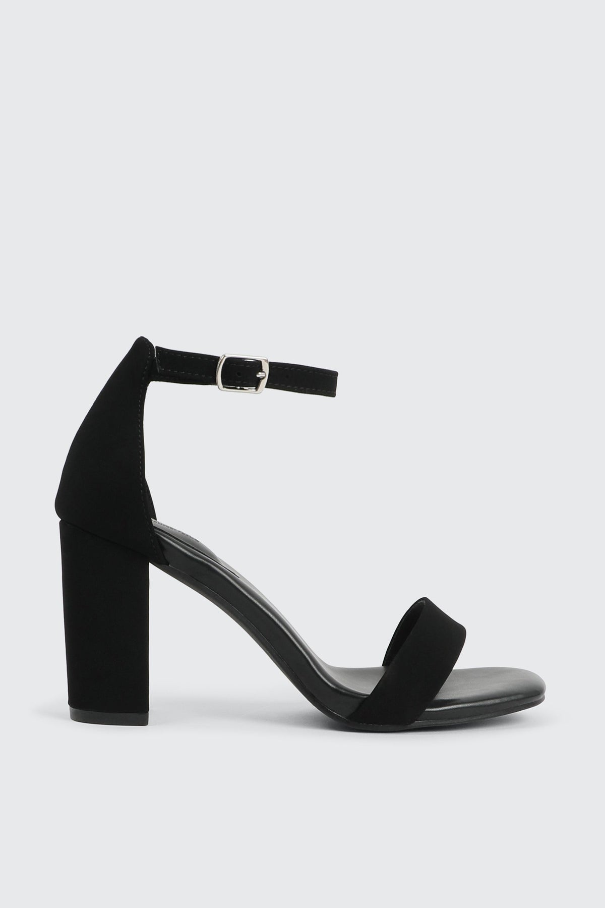 Faux Suede High Heel Sandals