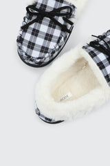 Plaid Moccasin Slippers