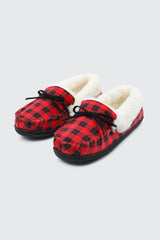 Plaid Moccasin Slippers