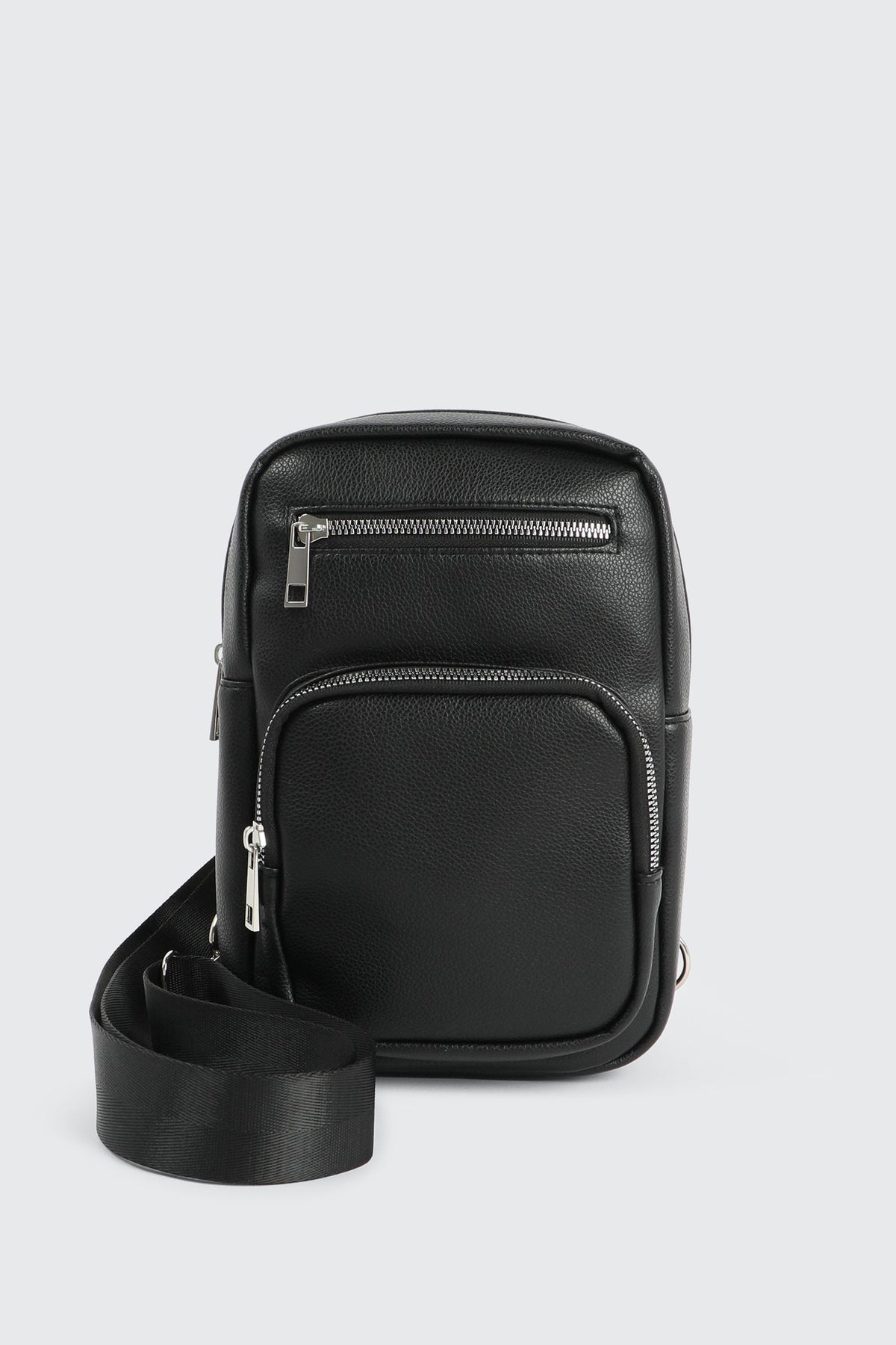 Faux Leather Sling Bag