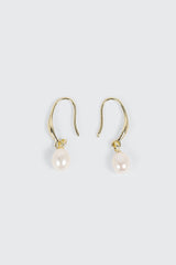 14K Gold Plated Pearl Earrings