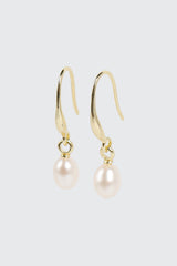 14K Gold Plated Pearl Earrings