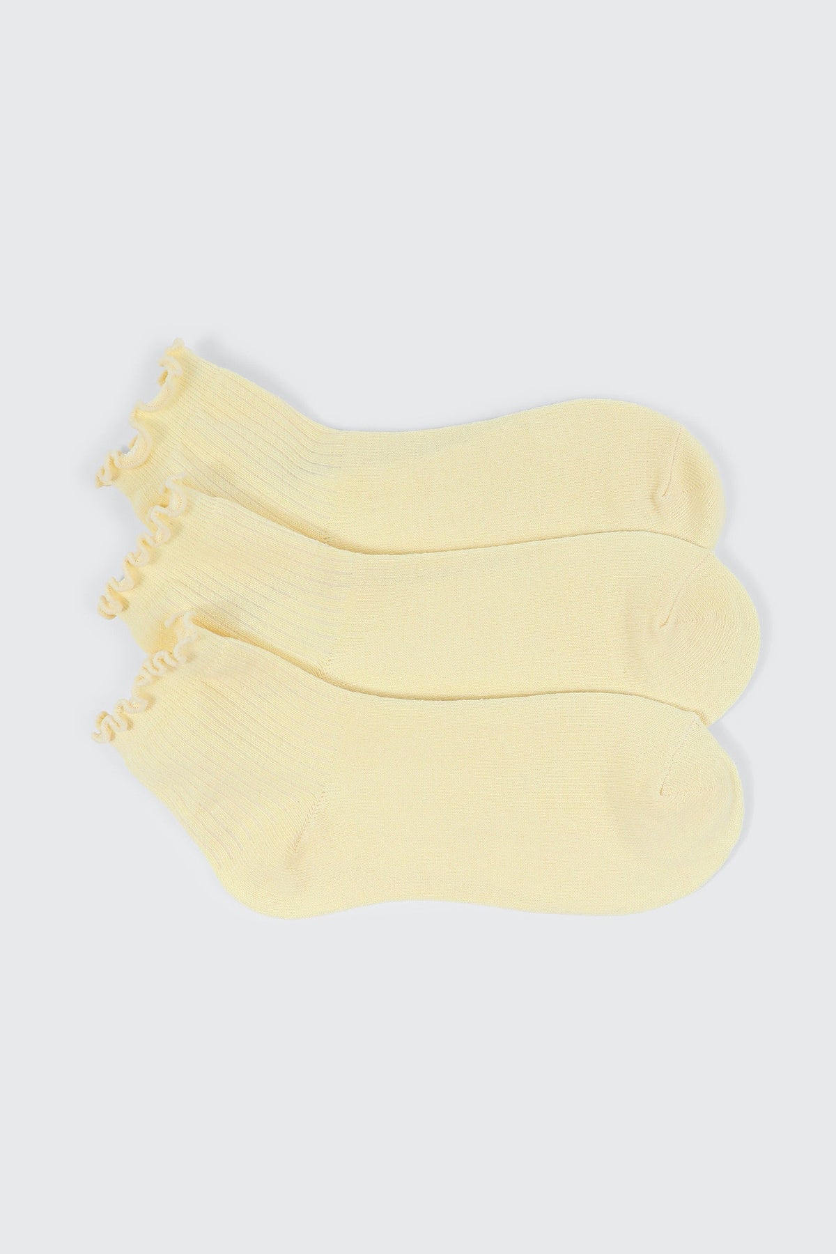 3-Pack Lettuce Edge Demi Crew Socks