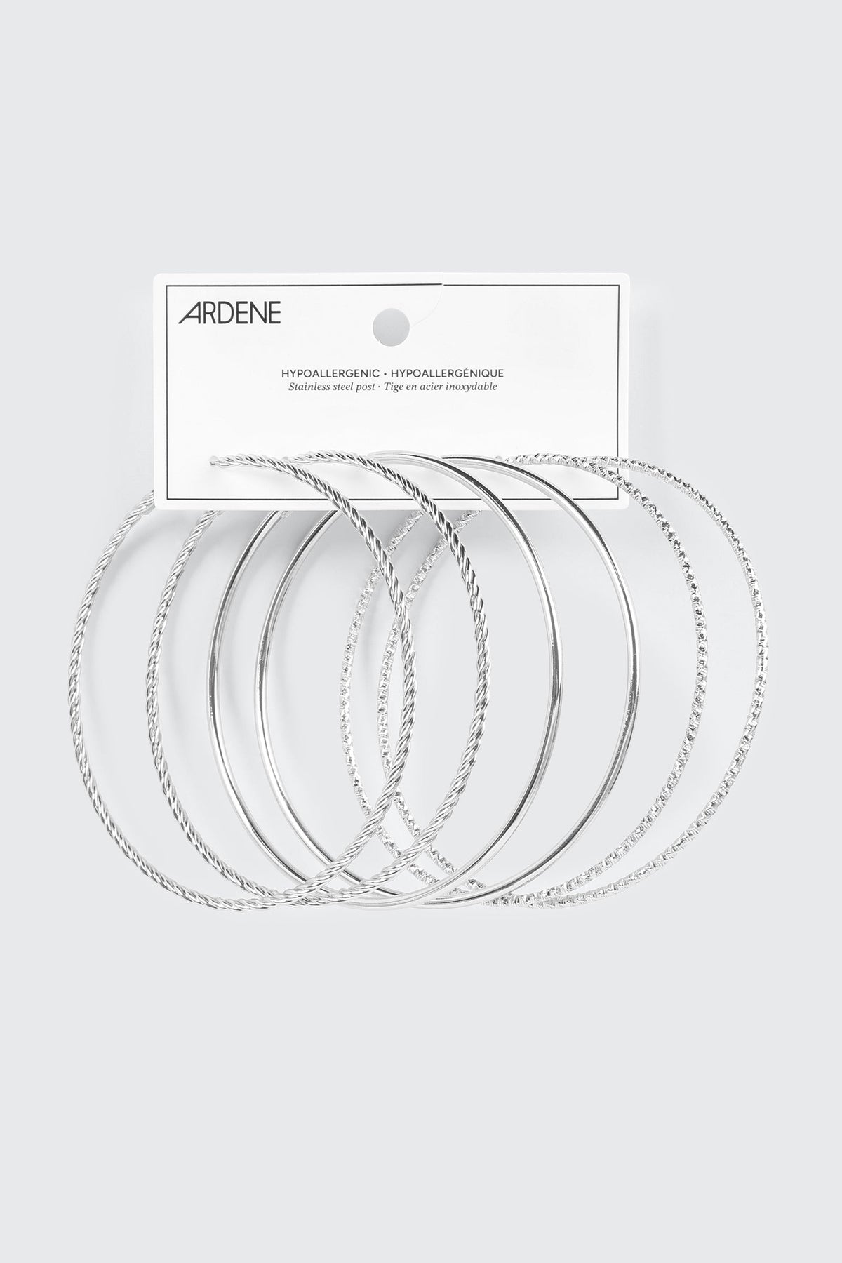 3-Pack Large Hoop Earrings