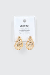 Openwork Teardrop Earrings