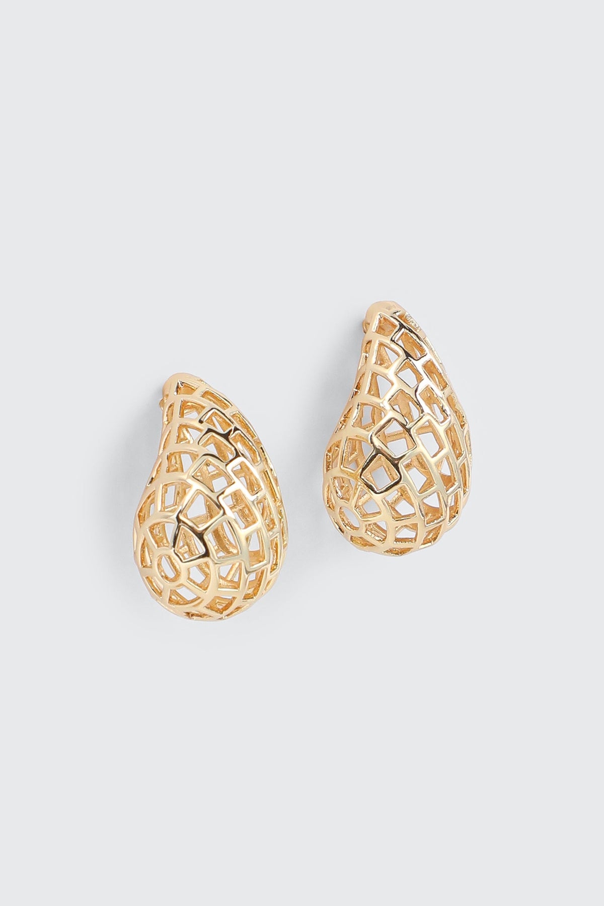 Openwork Teardrop Earrings