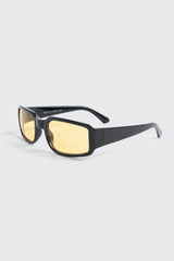 Yellow Lense Shield Sunglasses