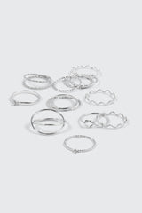8-Pack Twist & Knot Rings