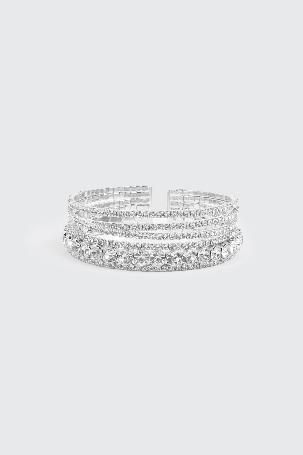Multi Row Rhinestone Bracelet