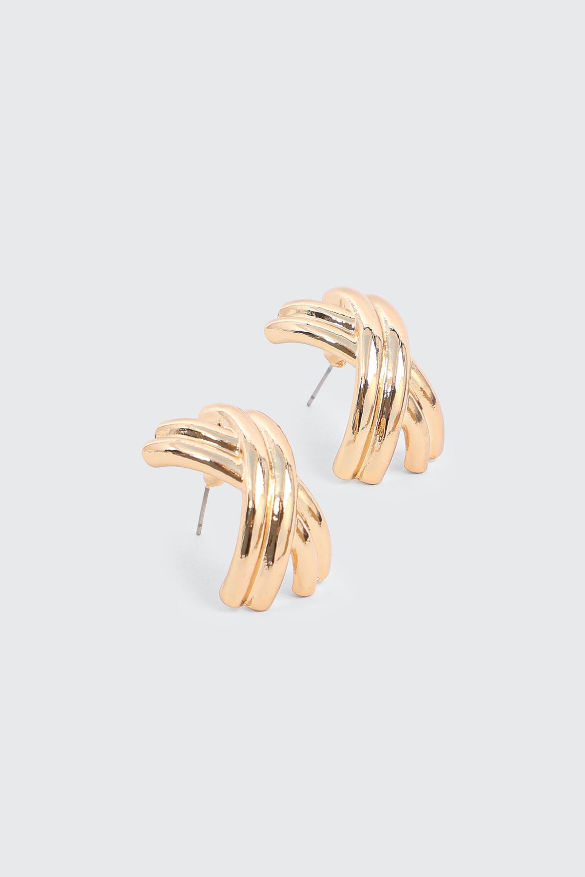 Criss Cross Vintage Hoop Earrings
