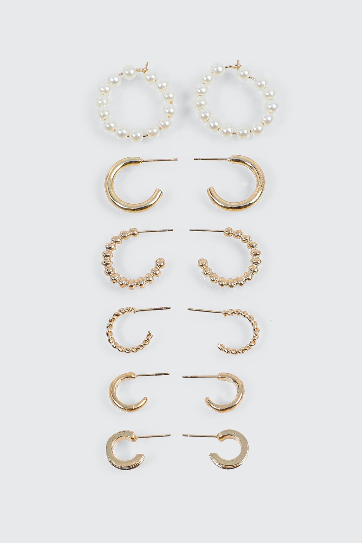 6-Pack Mixed Hoop Earrings