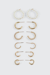 6-Pack Mixed Hoop Earrings