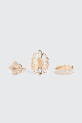 3-Pack Daisy Rings