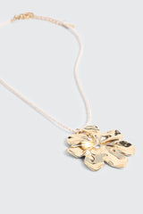 Braided Cord Pendant Necklace