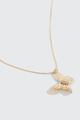 Gold Toned Butterfky Necklace